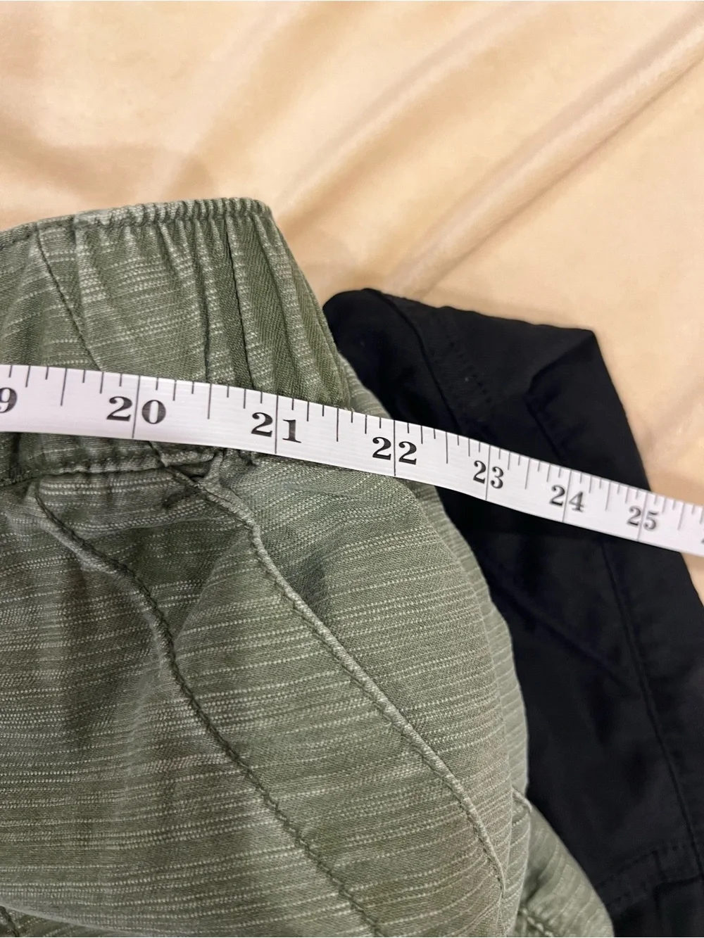 (3 pairs) Lane Bryant (1 Black and 2 Olive) Women's Casual Shorts